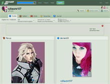 Tablet Screenshot of cybaura107.deviantart.com