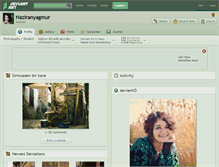 Tablet Screenshot of haziranyagmur.deviantart.com