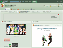 Tablet Screenshot of kasanexkagamine.deviantart.com