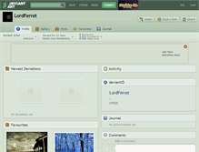 Tablet Screenshot of lordferret.deviantart.com