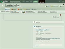 Tablet Screenshot of eeveelutions-leafeon.deviantart.com