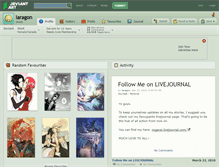Tablet Screenshot of iaragon.deviantart.com