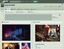 Tablet Screenshot of ambivalentlight.deviantart.com