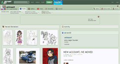 Desktop Screenshot of animeart.deviantart.com