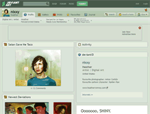 Tablet Screenshot of nixxy.deviantart.com