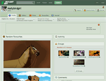 Tablet Screenshot of mallybirdgirl.deviantart.com