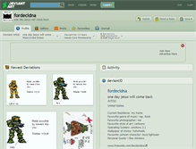 Tablet Screenshot of fordecidna.deviantart.com