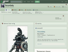 Tablet Screenshot of fiercerdeity.deviantart.com