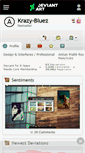 Mobile Screenshot of krazy-bluez.deviantart.com