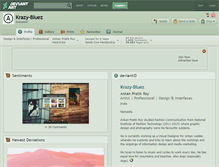 Tablet Screenshot of krazy-bluez.deviantart.com