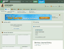 Tablet Screenshot of andackaptan.deviantart.com