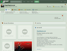 Tablet Screenshot of hamhamlover.deviantart.com