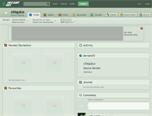 Tablet Screenshot of chiquico.deviantart.com