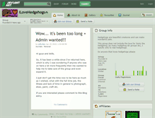 Tablet Screenshot of ilovehedgehogs.deviantart.com