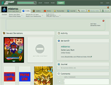 Tablet Screenshot of misteroo.deviantart.com