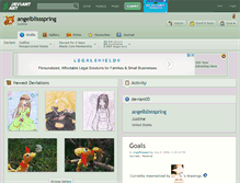Tablet Screenshot of angelblissspring.deviantart.com