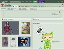 Tablet Screenshot of mikoshiro.deviantart.com