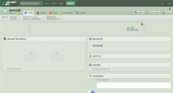Desktop Screenshot of kiwiwolf.deviantart.com