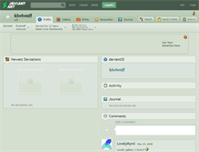 Tablet Screenshot of kiwiwolf.deviantart.com