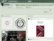 Tablet Screenshot of meredyth.deviantart.com