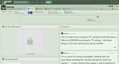 Desktop Screenshot of mallinda.deviantart.com