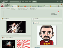 Tablet Screenshot of deddevil.deviantart.com