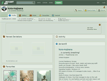 Tablet Screenshot of kora-majeana.deviantart.com