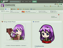 Tablet Screenshot of cristalmomostar.deviantart.com