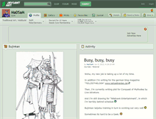Tablet Screenshot of madsam.deviantart.com
