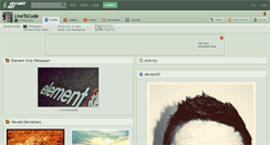 Desktop Screenshot of livetocode.deviantart.com