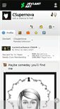 Mobile Screenshot of csupernova.deviantart.com