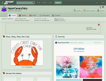 Tablet Screenshot of hypercanaryfairy.deviantart.com