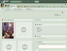 Tablet Screenshot of garrye.deviantart.com