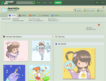 Tablet Screenshot of dearmichy.deviantart.com