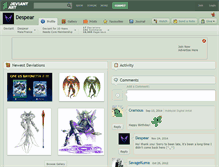 Tablet Screenshot of despear.deviantart.com