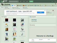 Tablet Screenshot of litterbugs.deviantart.com