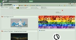 Desktop Screenshot of cloneddragon.deviantart.com