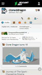 Mobile Screenshot of cloneddragon.deviantart.com