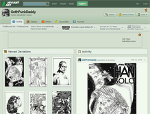 Tablet Screenshot of gothpunkdaddy.deviantart.com