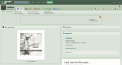 Desktop Screenshot of coldone.deviantart.com