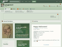 Tablet Screenshot of luckygecko23.deviantart.com