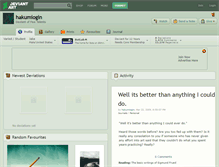 Tablet Screenshot of hakumiogin.deviantart.com