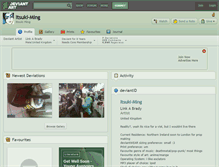 Tablet Screenshot of itsuki-ming.deviantart.com