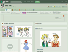 Tablet Screenshot of korychan.deviantart.com