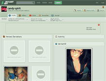 Tablet Screenshot of candy-spirit.deviantart.com