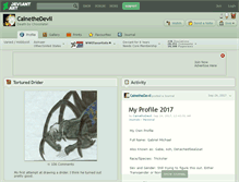 Tablet Screenshot of cainethedevil.deviantart.com