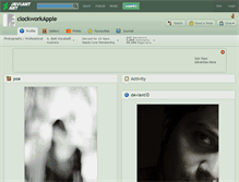 Tablet Screenshot of clockworkapple.deviantart.com