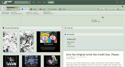 Desktop Screenshot of kalliana.deviantart.com