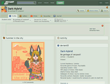 Tablet Screenshot of dark-hybrid.deviantart.com