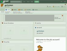 Tablet Screenshot of garfield4plz.deviantart.com